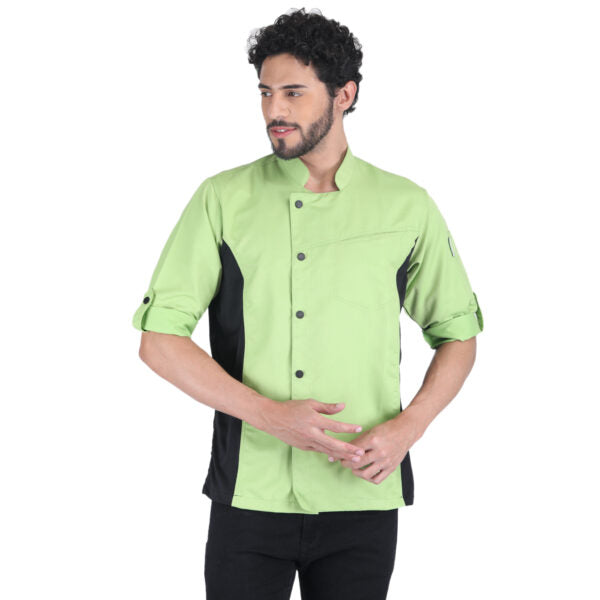 Unisex Asymmetrical Chef Coat Jacket with Side mesh for All kind of Chefs